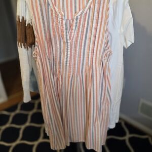 Sonoma Pink and White Striped Tunic